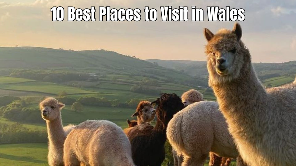 Scenic Welsh destinations featured in a guide to places to visit in Wales.
