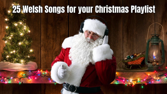 Friends enjoying music and coffee for a Welsh Christmas playlist.