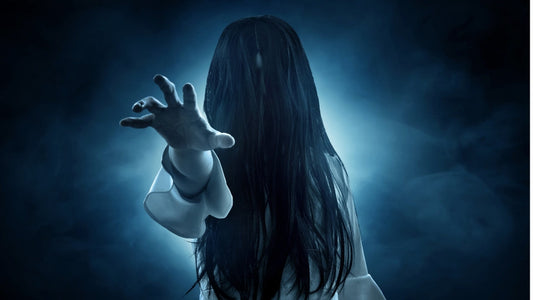 Ghostly figure representing ysbryd, the Welsh word for ghost or spirit.