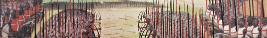 Medieval manuscript illustration of archers and soldiers at the Battle of Agincourt