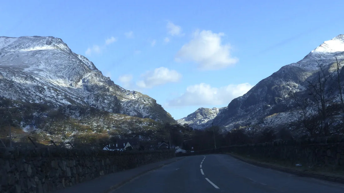 The A4086 through Llanberis Pass in Eryri, part of the Marathon Eryri route