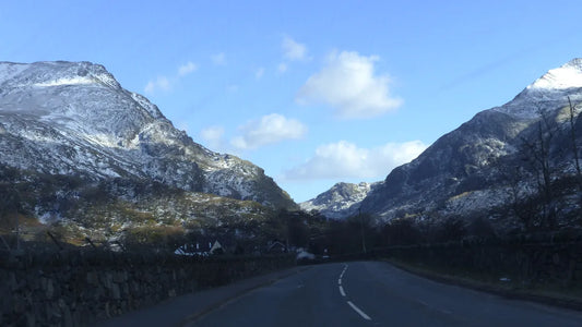 The A4086 through Llanberis Pass in Eryri, part of the Marathon Eryri route