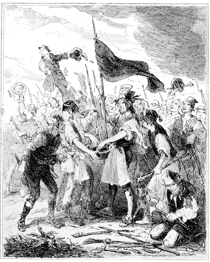Nineteenth-century illustration depicting the Merthyr Rising of 1831
