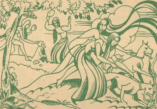 Public domain book illustration of the Tylwyth Teg