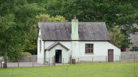 Stone Victorian Maestir School building at St Fagans