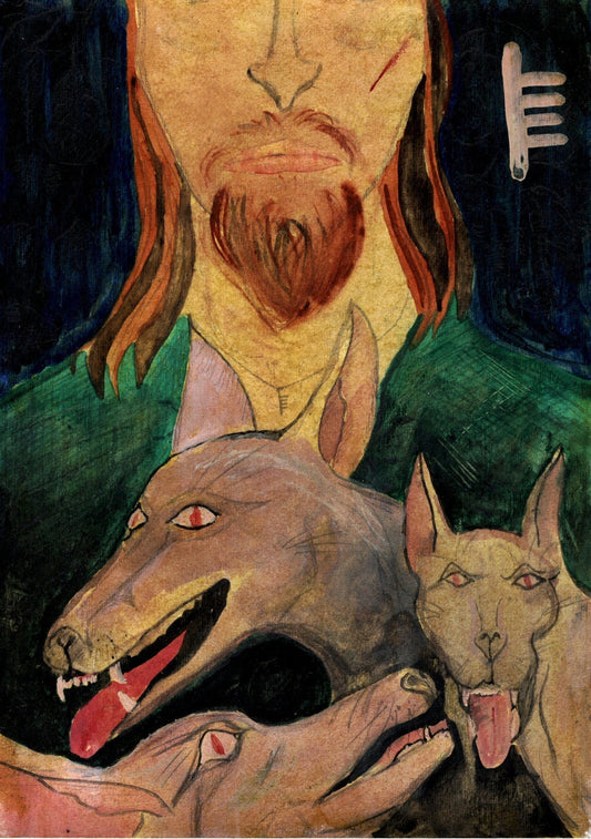 Modern artistic interpretation of Arawn and the white hounds of Annwn